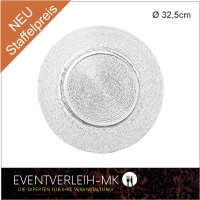 Glasplatzteller 32,5cm dm*